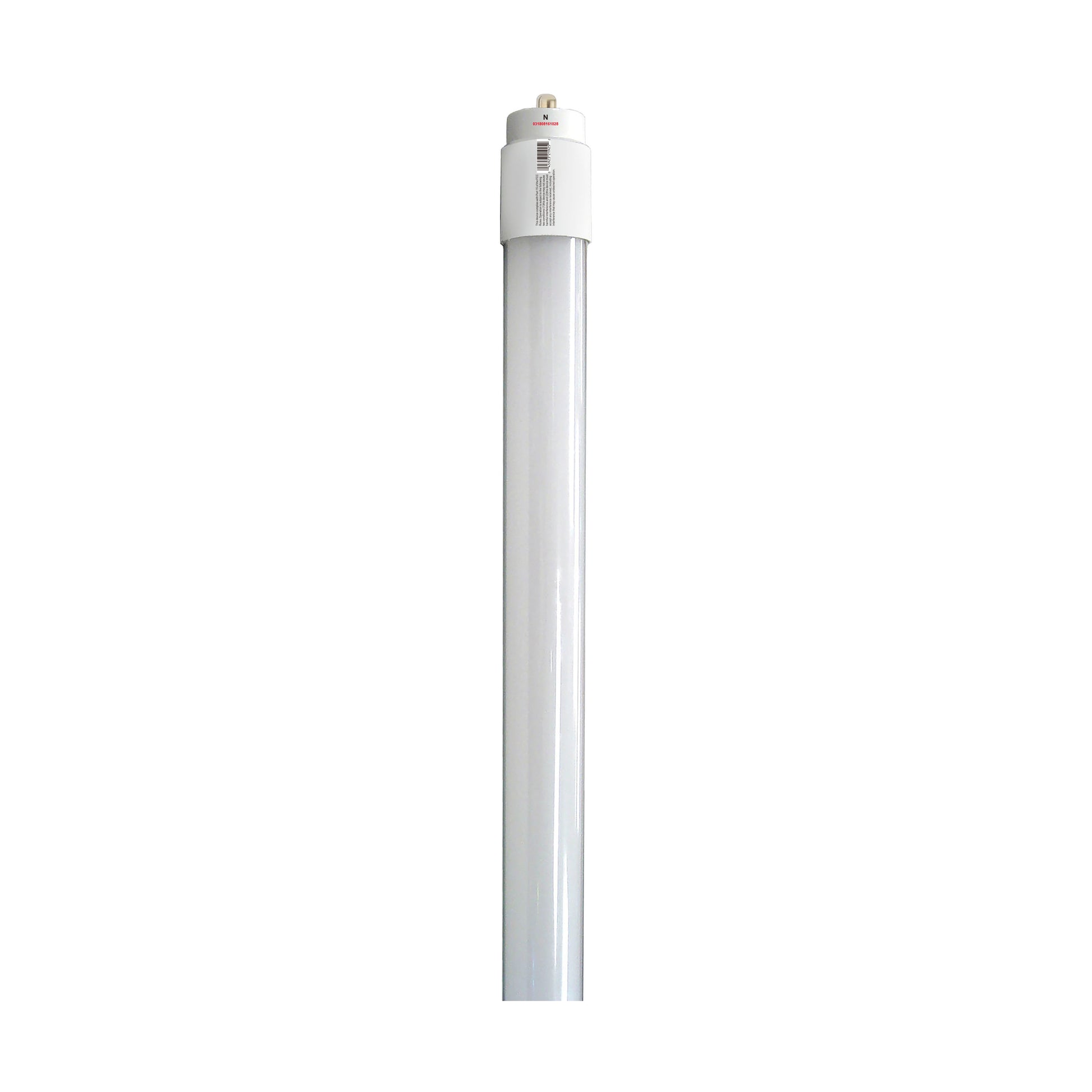 image of 40 Watt - 8 Foot - T8 LED - Single pin base - 6500K - 50000 Average rated hours - 5500 Lumens - Type B - Ballast Bypass - Double Ended Wiring - DLC 5.1