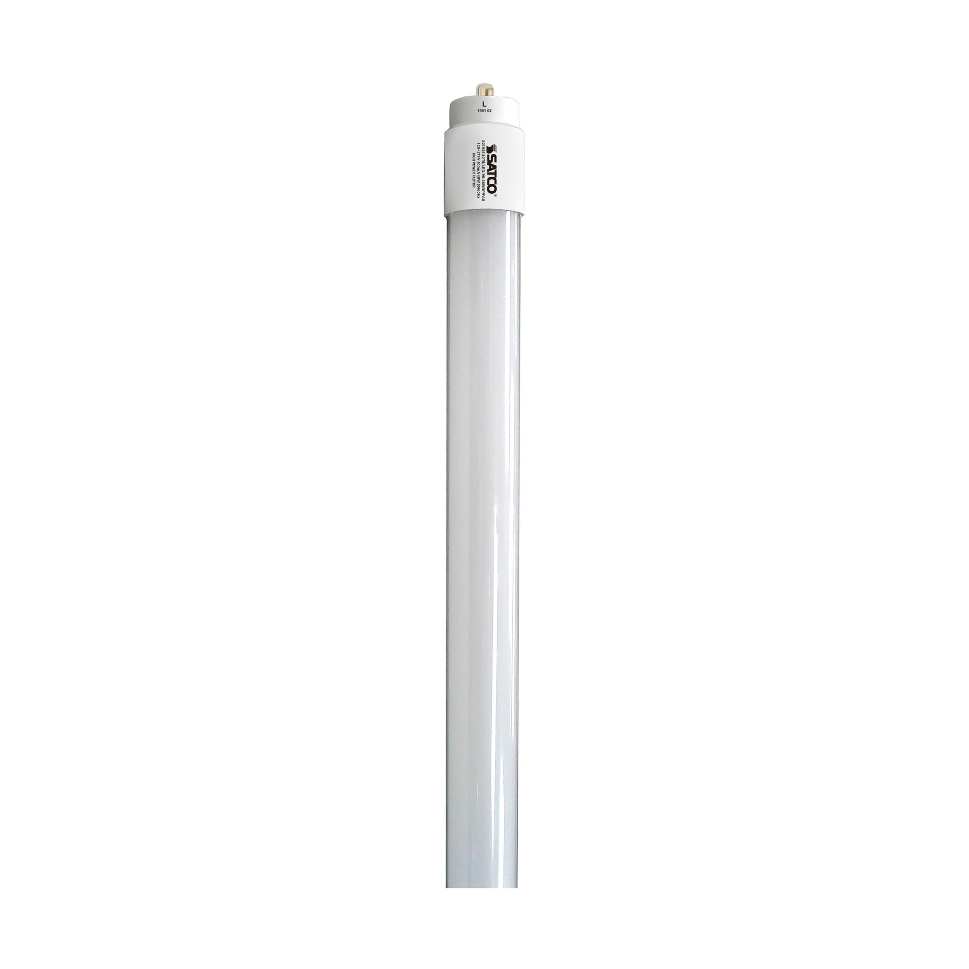 image of 40 Watt - 8 Foot - T8 LED - Single pin base - 6500K - 50000 Average rated hours - 5500 Lumens - Type B - Ballast Bypass - Double Ended Wiring - DLC 5.1