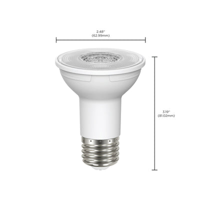 image of 5.5 Watt PAR20 LED - 90 CRI - 3000K - 40 deg. Beam Angle - Medium base - 120 Volt