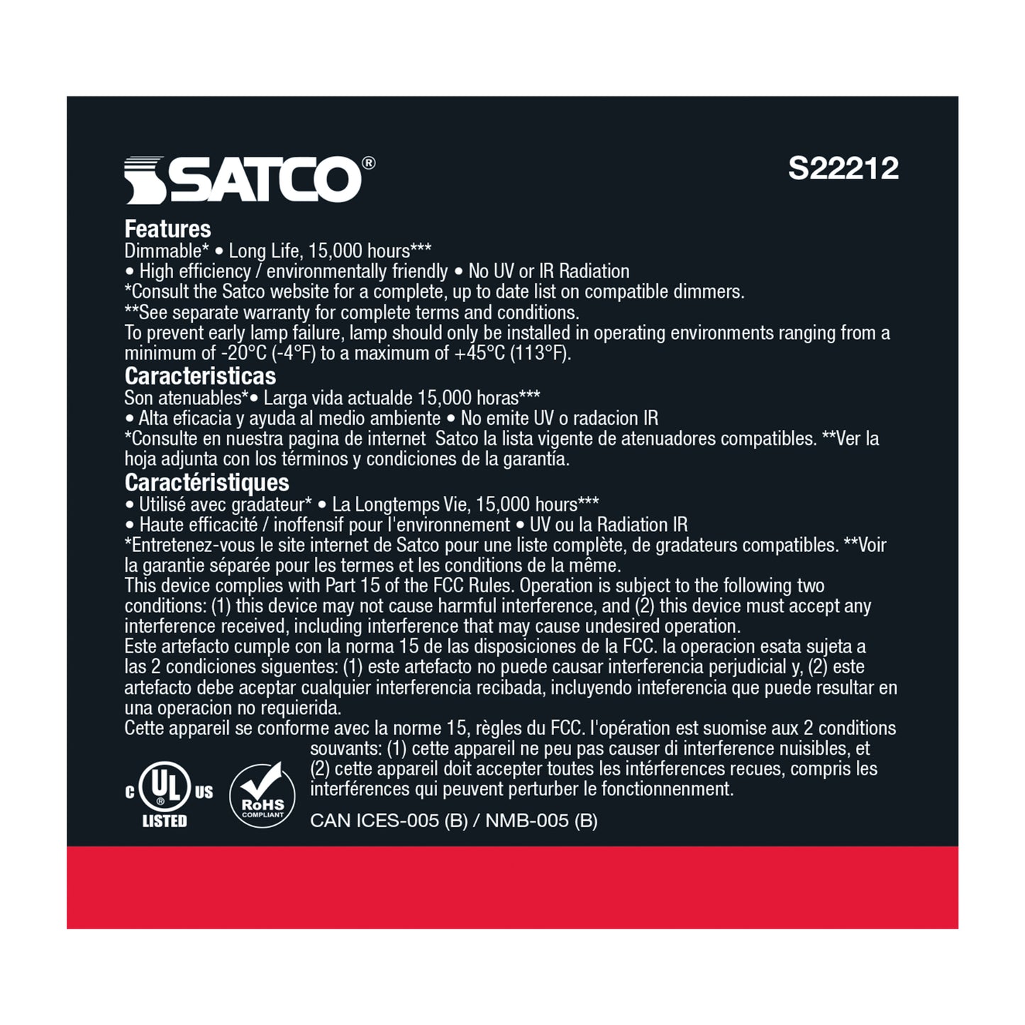 image of 8.5 Watt PAR30S LED - 90 CRI - 3000K - 40 deg. Beam Angle - Medium base - 120 Volt