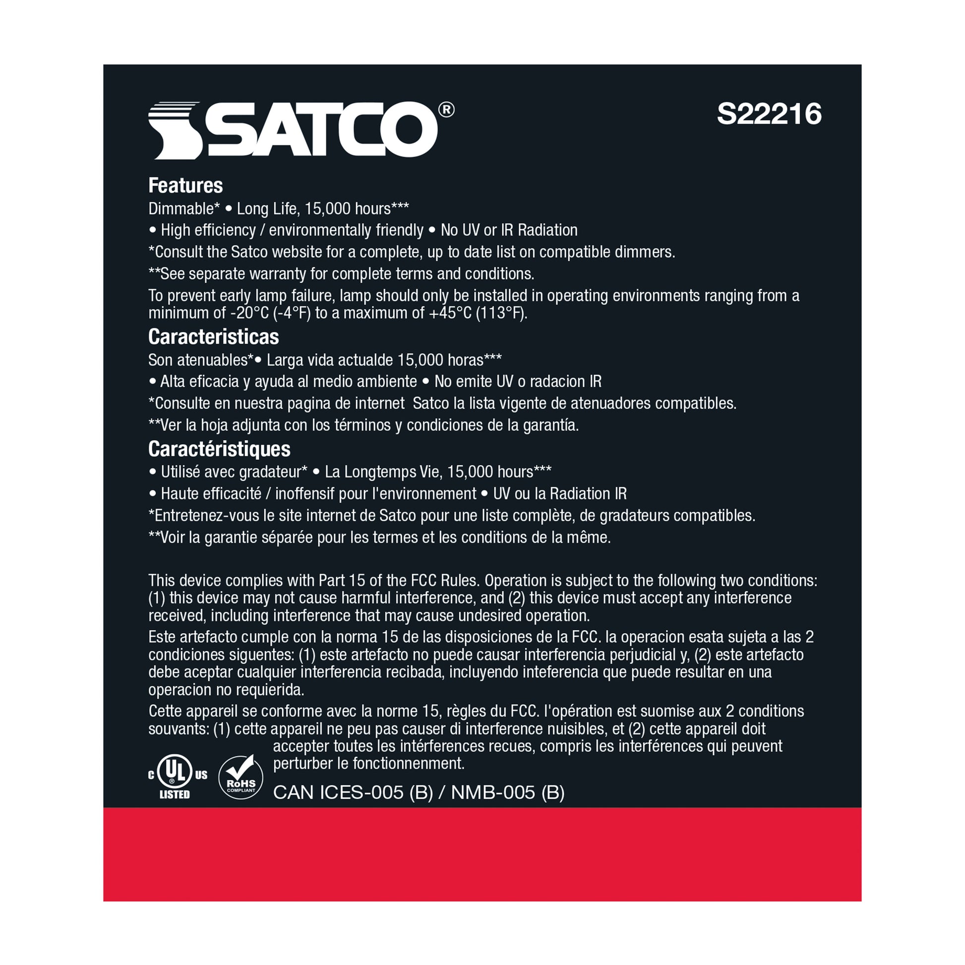 image of 11.5 Watt PAR38 LED - 90 CRI - 3000K - 40 deg. Beam Angle - Medium base - 120 Volt