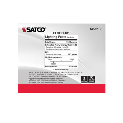 image of 8.5 Watt PAR30L LED - 90 CRI - 3000K - 40 deg. Beam Angle - Medium base - 120 Volt - Pack of 2