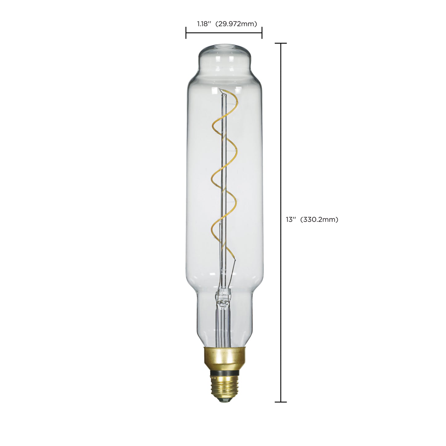 image of 4 Watt T24 LED vintage style - Clear - 25000 Average rated hours - Medium Base - 120 Volt