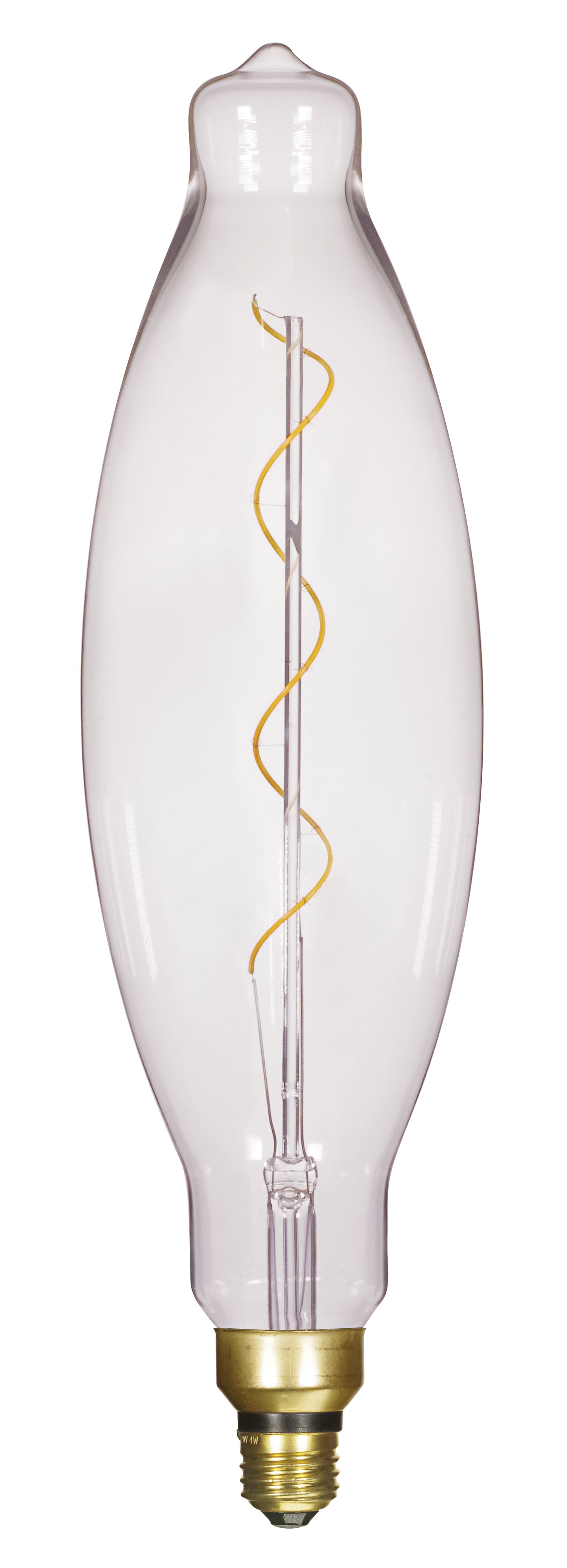 image of 4 Watt BT38 LED vintage style - Clear - 25000 Average rated hours - Medium Base - 120 Volt