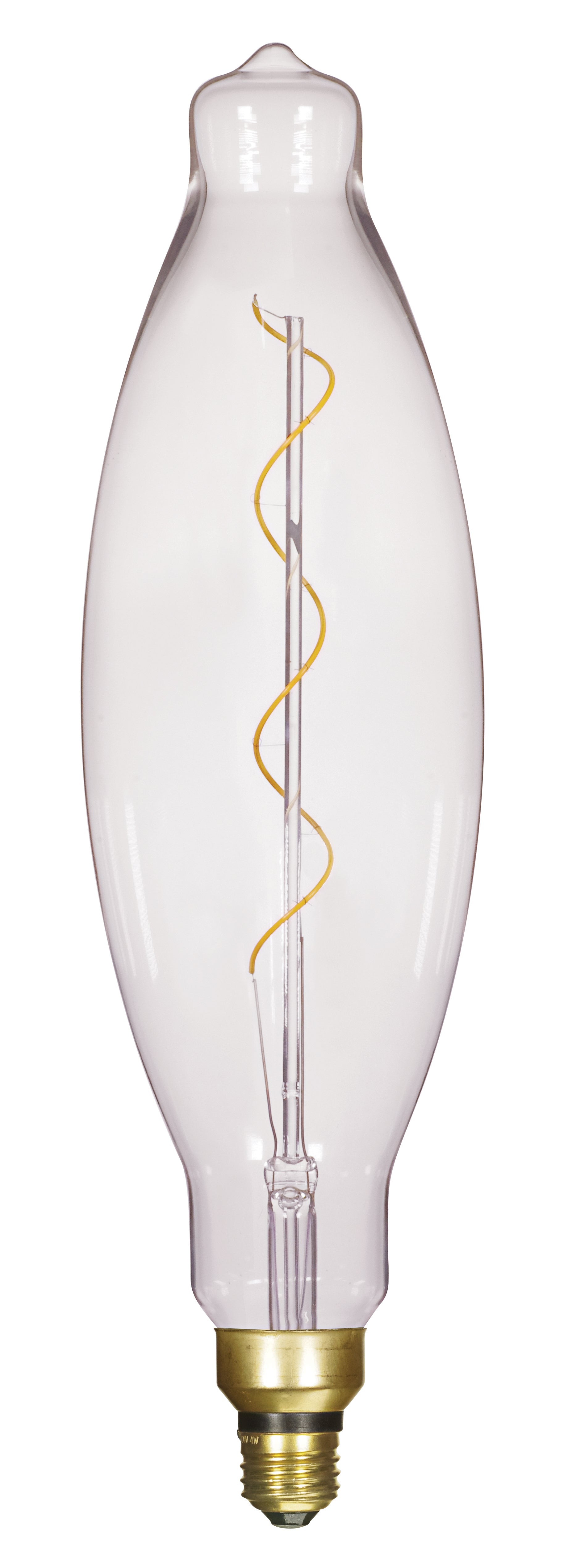 image of 4 Watt BT38 LED vintage style - Clear - 25000 Average rated hours - Medium Base - 120 Volt