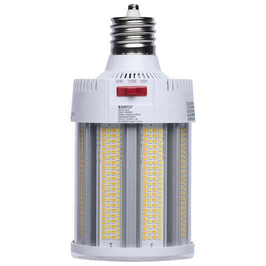150/115/80 Watt - 30K/40K/50K CCT - Field Selectable LED - Corncob - Mogul Extended Base - 120-277 Ranged Voltage - 450 Watt HID Replacement