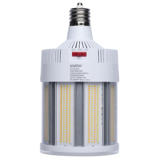 200/150/100 Watt - 30K/40K/50K CCT - Field Selectable LED - Corncob - Mogul Extended Base - 120-277 Ranged Voltage - 500 Watt HID Replacement