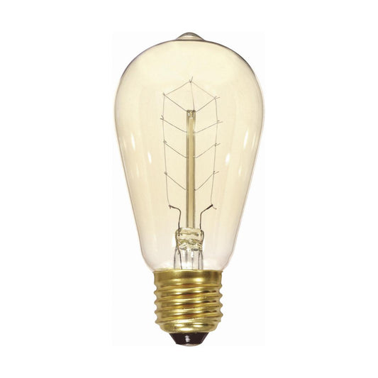 image of 40 Watt ST19 Incandescent - Clear - 3000 Average rated hours - 160 Lumens - Medium base - 120 Volt