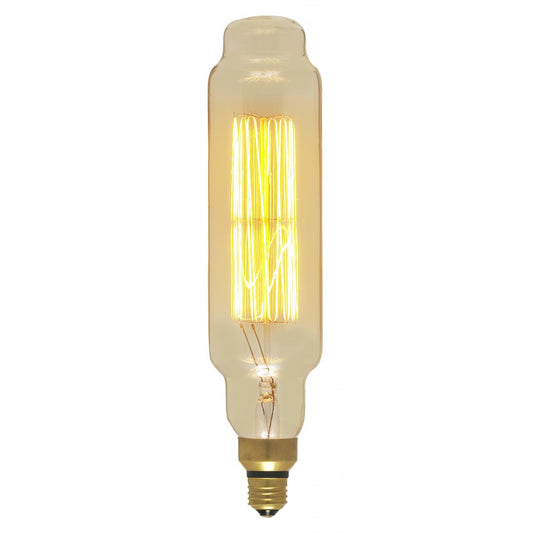 image of 60 Watt T24 Incandescent vintage style - Amber - 2000 Average rated hours - Medium Base - 120 Volt