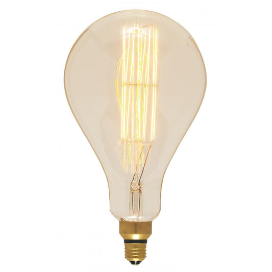 60 Watt PS52 Incandescent vintage style - Amber - 2000 Average rated hours - Medium Base - 120 Volt