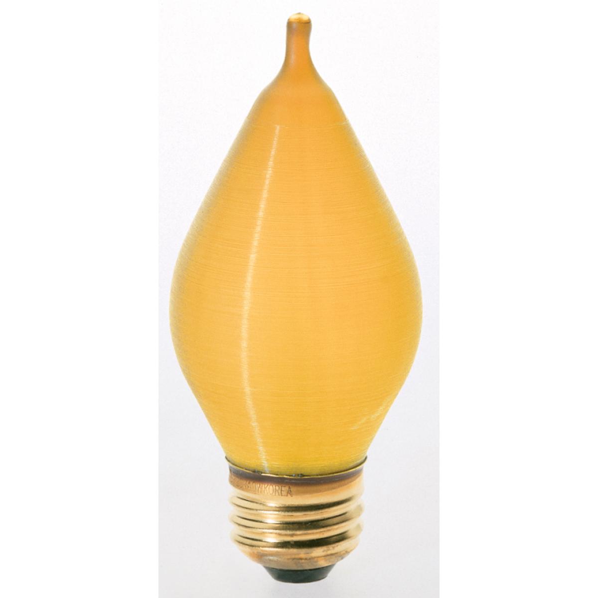 image of 40 Watt C15 Incandescent - Spun Amber - 4000 Average rated hours - Medium base - 120 Volt - Carded