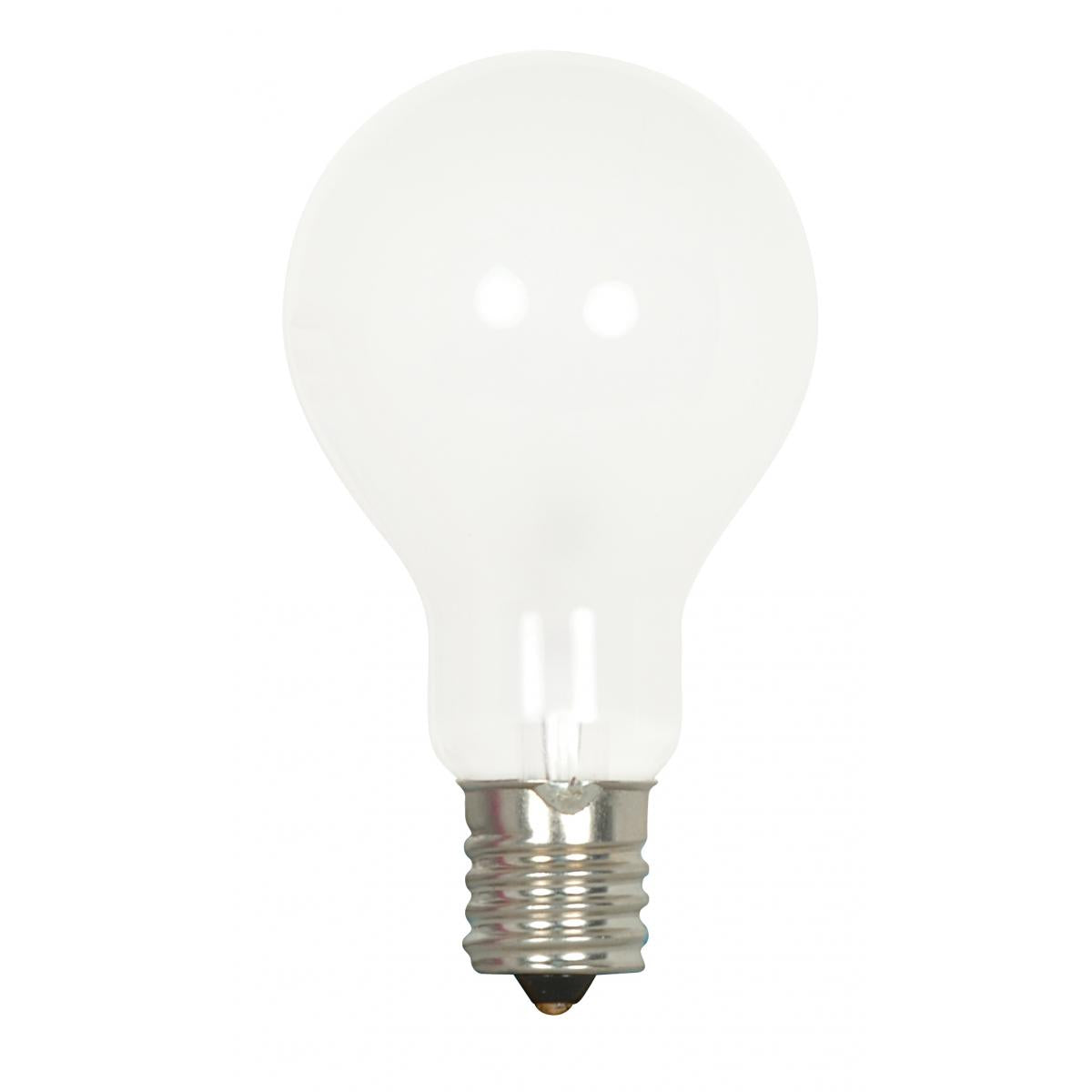 image of 40 Watt A15 Incandescent - Frost - Appliance Lamp - 1000 Average rated hours - 420 Lumens - Intermediate base - 120 Volt - 2-Card