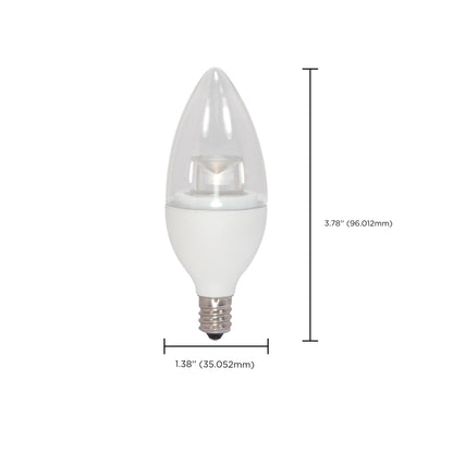 image of 3.5 Watt LED Candle - 3000K - Candelabra base - 120 Volt