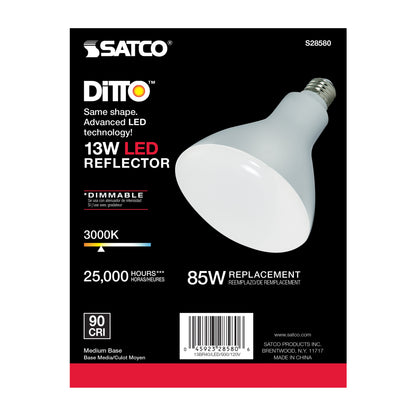 image of 13 Watt - BR40 LED - 3000K - Medium base - 120 Volt