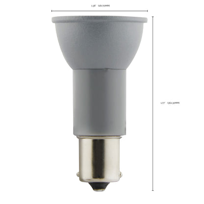 image of 3 Watt - R12 LED - 3000K - Bayonet Single Contact Base - 12 Volt