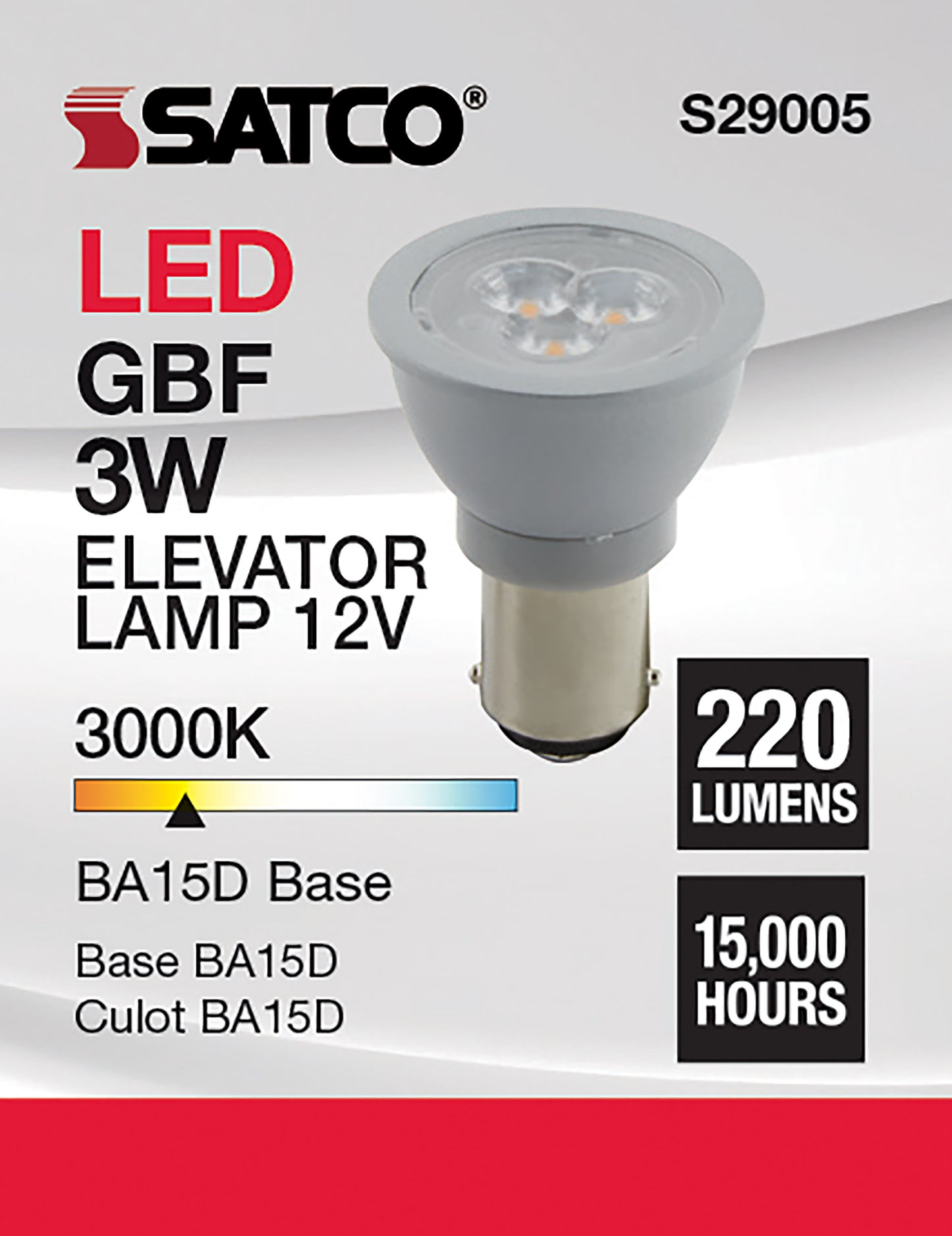 image of 3 Watt - ALR12 LED - 3000K - Double Contact Base - 12 Volt