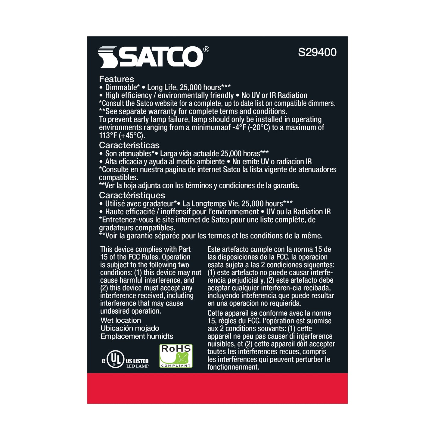 image of 6.5 Watt - PAR20 LED - 2700K - 25 deg. Beam Angle - Medium base - 120 Volt