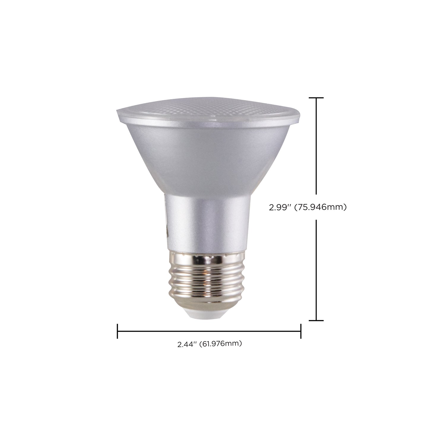 image of 6.5 Watt - PAR20 LED - 2700K - 40 deg. Beam Angle - Medium base - 120 Volt