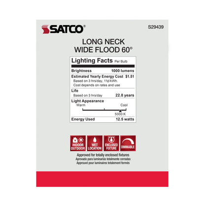 image of 12.5 Watt - PAR30LN LED - 2700K - 60 deg. Beam Angle - Medium base - 120 Volt