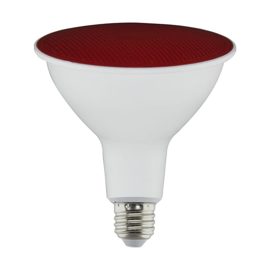 11.5 Watt PAR38 LED - Red - 90 degree Beam Angle - Medium base - 120 Volt