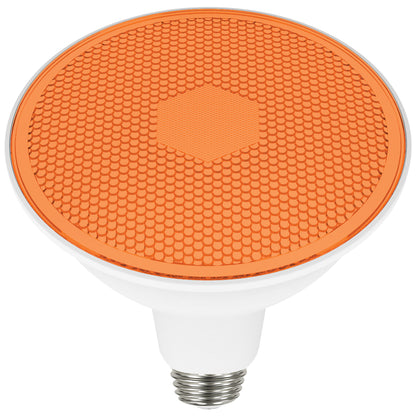 image of 11.5 Watt PAR38 LED - Amber - 90 degree Beam Angle - Medium base - 120 Volt
