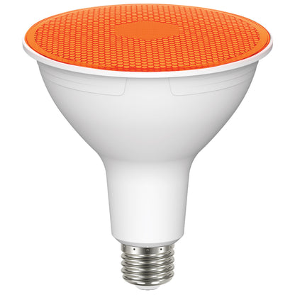 image of 11.5 Watt PAR38 LED - Amber - 90 degree Beam Angle - Medium base - 120 Volt