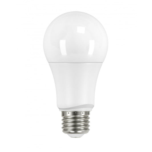 9.5 Watt - A19 LED - Frosted - 3000K - Medium base - 220 deg. Beam Angle - 120 Volt - Non-Dimmable - 4-Pack
