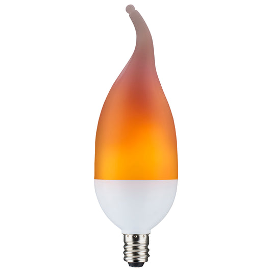 image of 2 Watt LED Flame Bulb - B11 - Candelabra base - 120 Volt