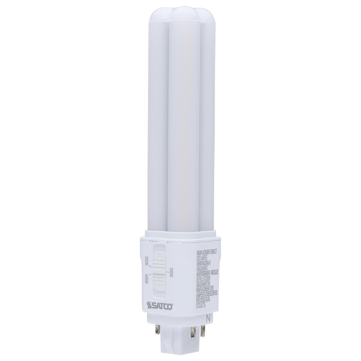 image of 9.5 Watt LED PL - 30K/35K/40K CCT Selectable - G24q Base - Type A/B - 120-277 Volt