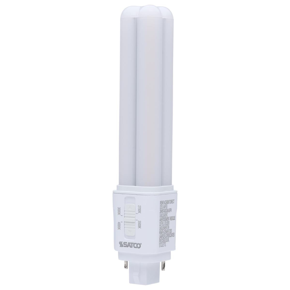 image of 9 Watt LED PL - 27K/3K/35K/4K CCT Selectable - G24d Base - Type B - 120-277 Volt