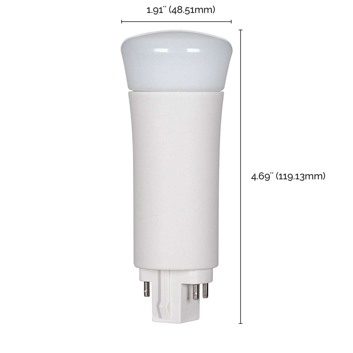 image of 9 Watt LED PL 4-Pin - 3500K - 1050 Lumens - G24q base - 50000 Average rated hours - 120 Deg. Beam Angle - Type A - Ballast dependent