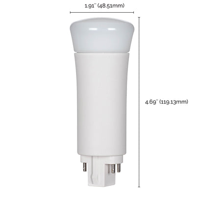 image of 9 Watt LED PL 4-Pin - 3500K - 1050 Lumens - G24q base - 50000 Average rated hours - 120 Deg. Beam Angle - Type A - Ballast dependent