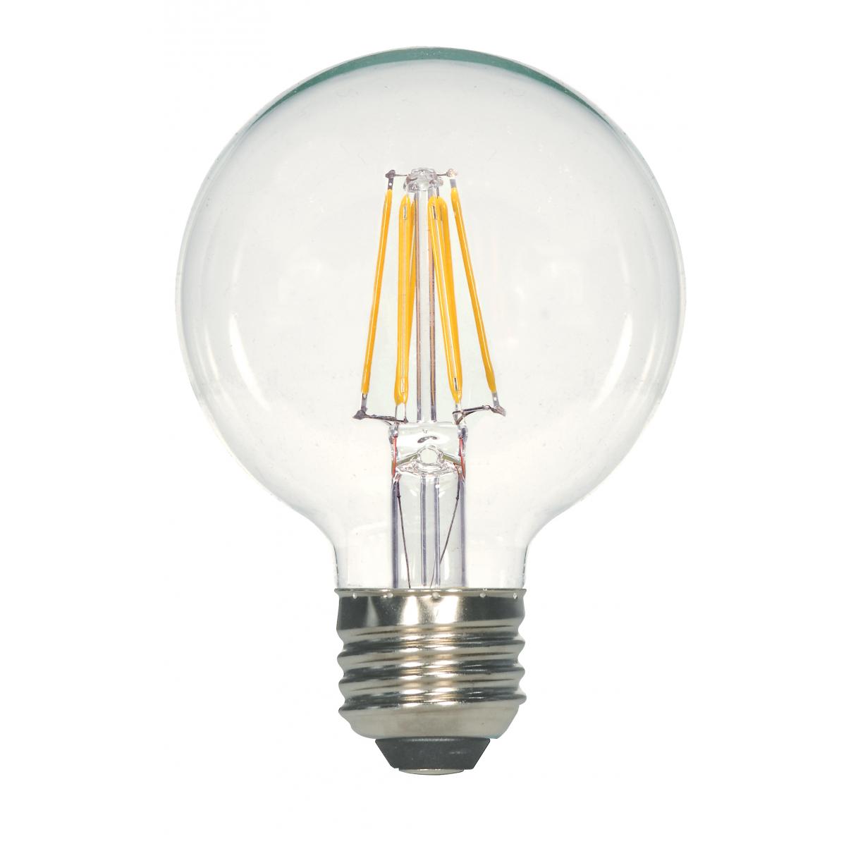 image of 5.5 Watt G25 LED - Clear - Medium base - 2700K - 500 Lumens - 120 Volt