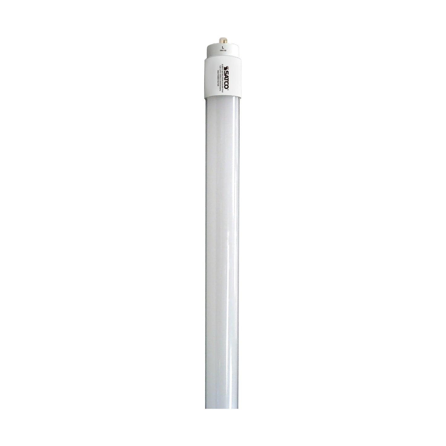 image of 40 Watt - 8 Foot - T8 LED - Single pin base - 3500K - 50000 Average rated hours - 5300 Lumens - Type B - Ballast Bypass - Double Ended Wiring - DLC 5.1