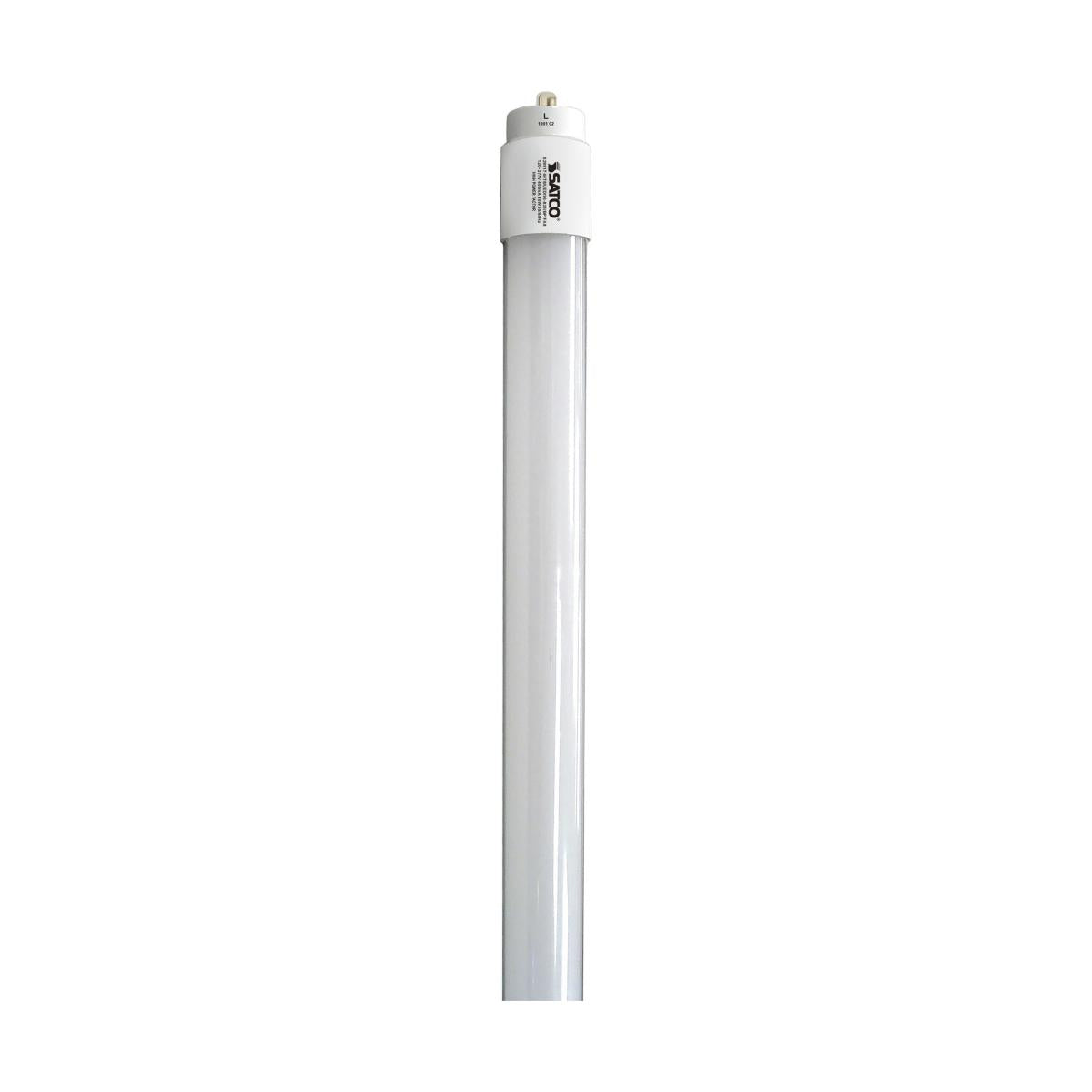 image of 40 Watt - 8 Foot - T8 LED - Single pin base - 3500K - 50000 Average rated hours - 5300 Lumens - Type B - Ballast Bypass - Double Ended Wiring - DLC 5.1