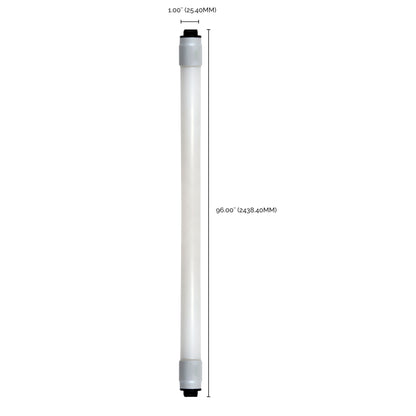 image of 40 Watt - 8 Foot - T8 LED - 4000K - Recessed Double Contact base - 50000 Average rated hours - 5500 Lumens - Type B - Ballast Bypass - Double Ended Wiring