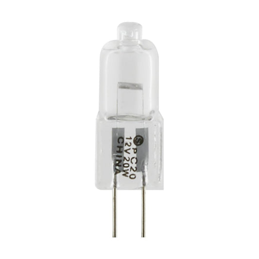 20 Watt - Halogen - T3 - Clear - 2000 Average rated hours - 300 Lumens - Bi Pin G4 base - 12 Volt