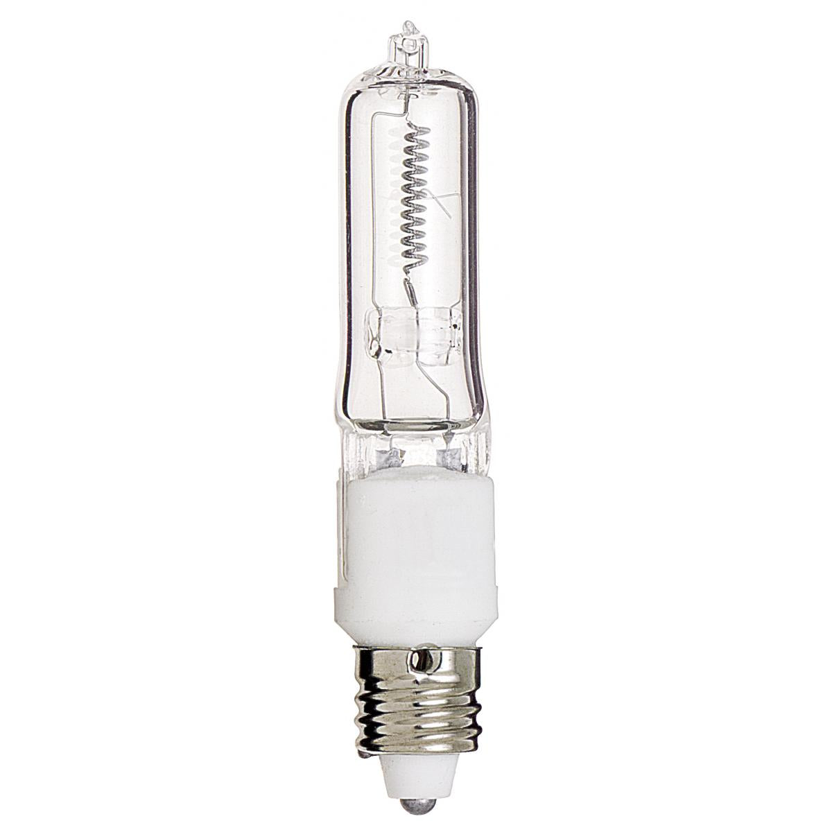 image of 50 Watt - Halogen - T4 - Clear - 2000 Average rated hours - 750 Lumens - Mini Candelabra base - 130 Volt