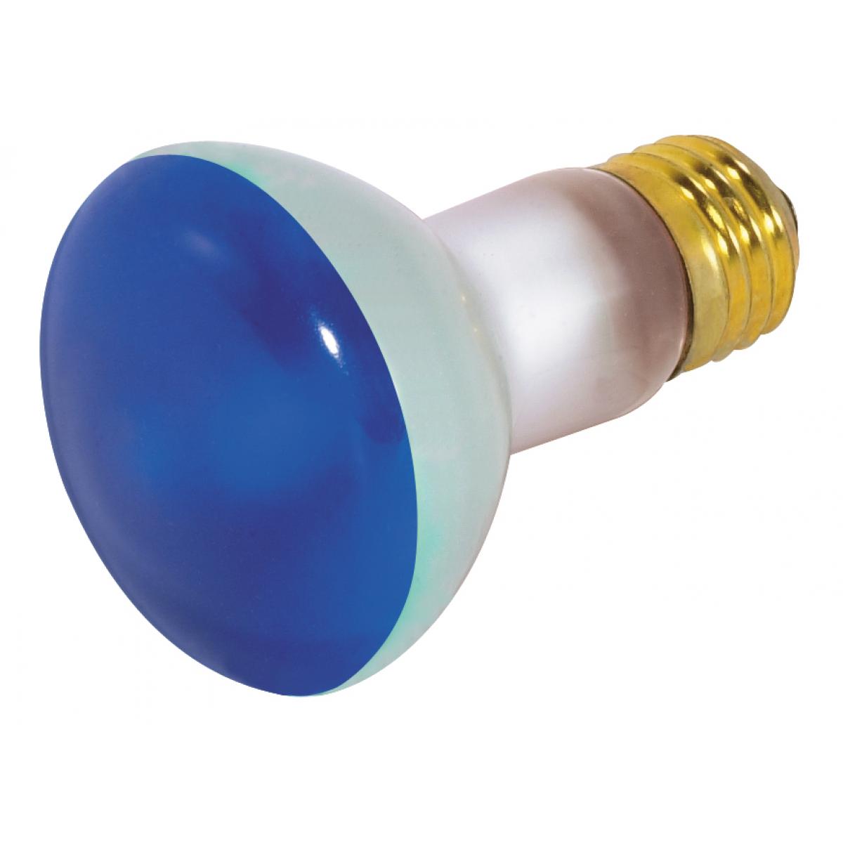 image of 50 Watt R20 Incandescent - Blue - 2000 Average rated hours - Medium base - 130 Volt