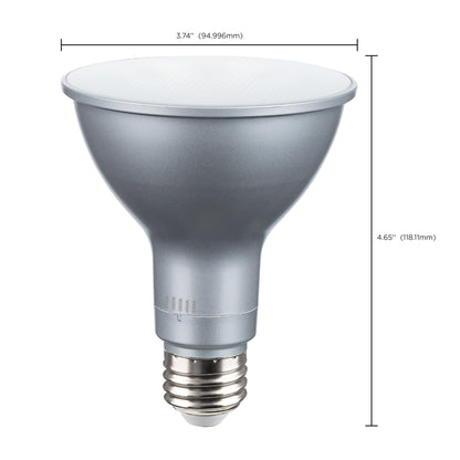 image of 15 Watt PAR30LN High Lumen LED - Long Neck - 27K/30K/35K/40K/50K CCT Selectable - Medium Base - 120 Volt