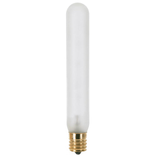20 Watt T6 1/2 Incandescent - Frost - 1500 Average rated hours - 140 Lumens - Intermediate base - 130 Volt
