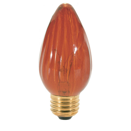 40 Watt F15 Incandescent - Amber - 1500 Average rated hours - Medium base - 120 Volt