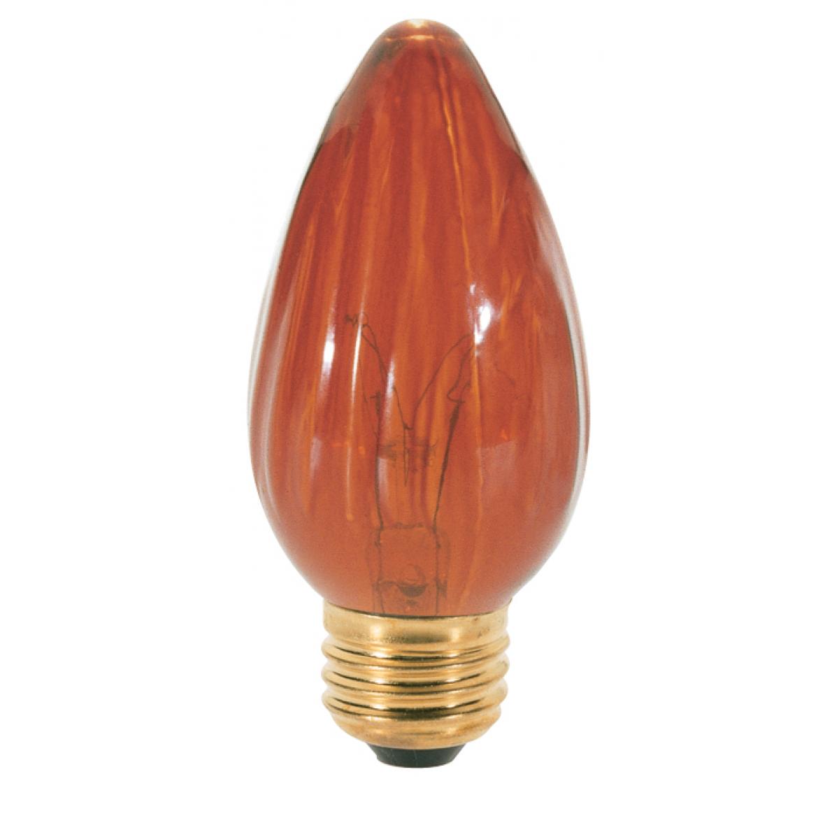 image of 40 Watt F15 Incandescent - Amber - 1500 Average rated hours - Medium base - 120 Volt
