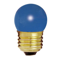 image of 7.5 Watt S11 Incandescent - Ceramic Blue - 2500 Average rated hours - Medium base - 120 Volt