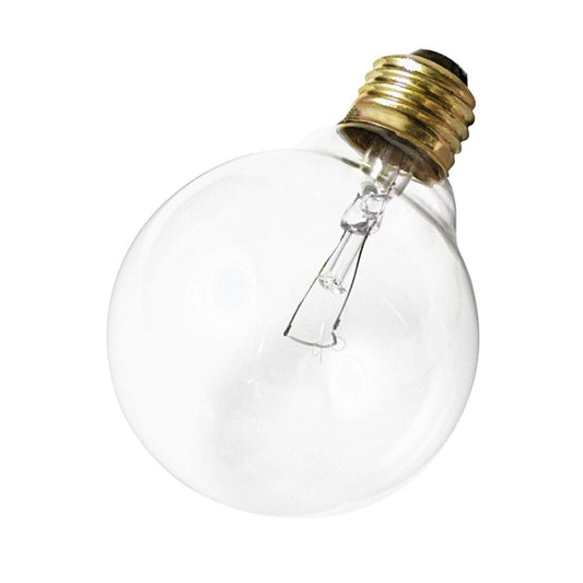 image of 25 Watt G30 Incandescent - Clear - 2500 Average rated hours - 180 Lumens - Medium base - 120 Volt