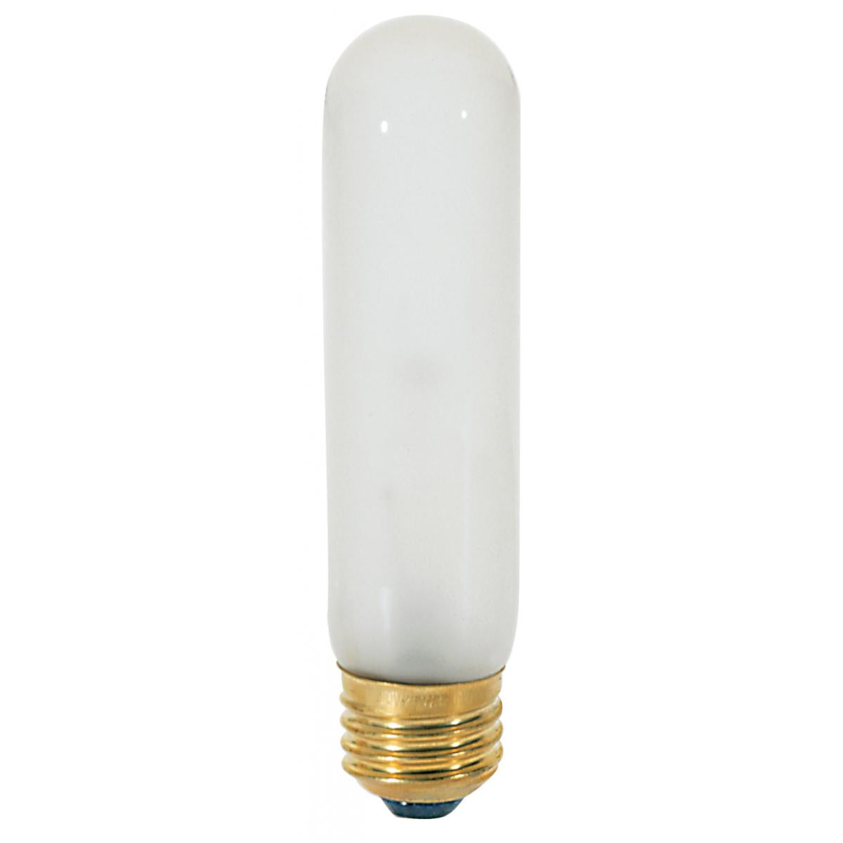 image of 40 Watt T10 Incandescent - Frost - 2000 Average rated hours - 280 Lumens - Medium base - 120 Volt - Carded