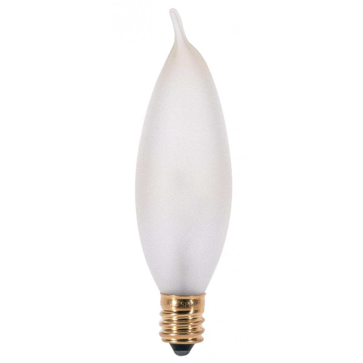 image of 25 Watt CA8 Incandescent - Frost - 1500 Average rated hours - 200 Lumens - Candelabra base - 120 Volt - 2-Card