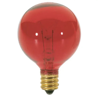 10 Watt G12 1/2 Incandescent - Transparent  - 1500 Average rated hours - Candelabra base - 120 Volt
