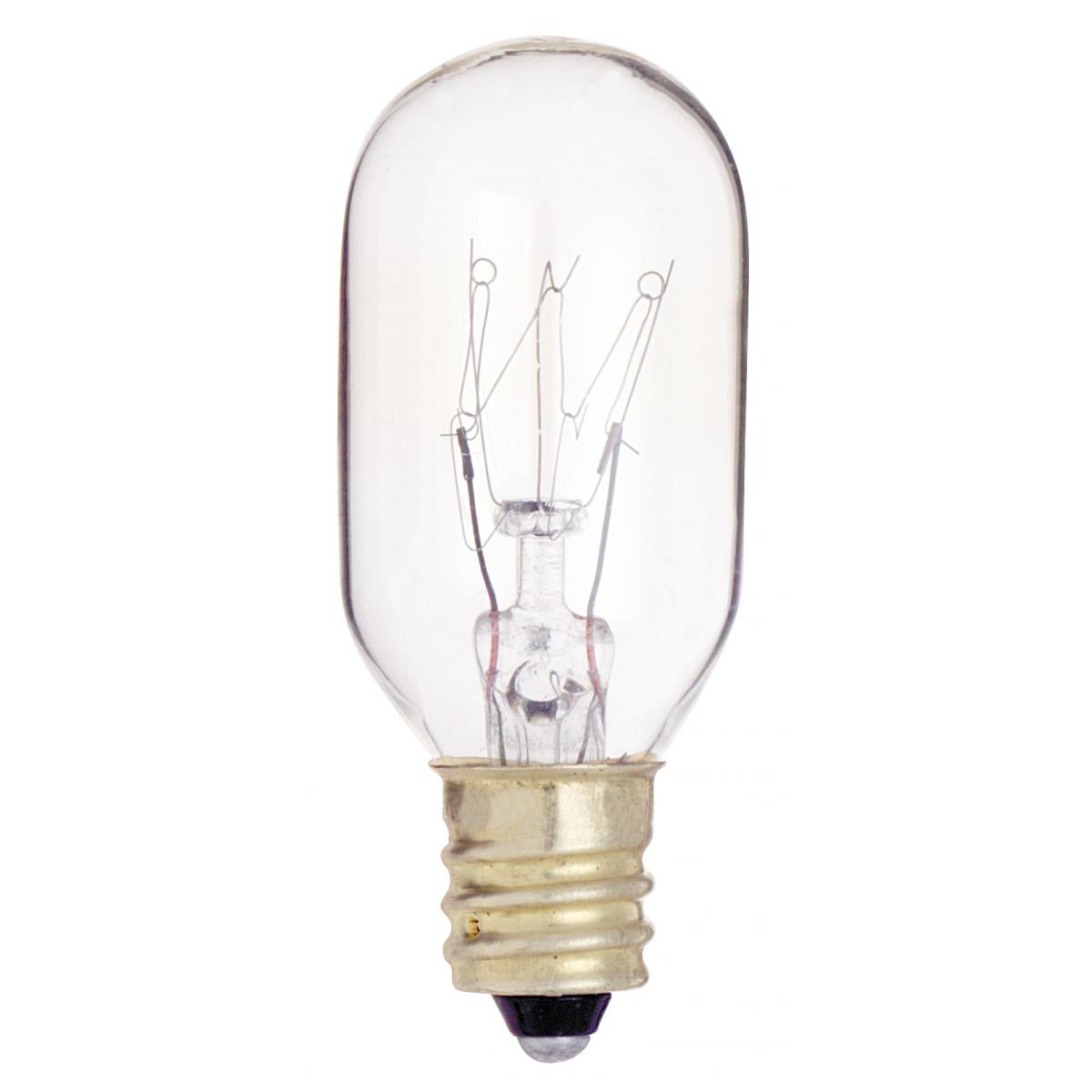 image of 25 Watt T8 Incandescent - Clear - 2500 Average rated hours - 190 Lumens - Candelabra base - 130 Volt