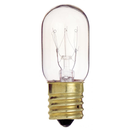 image of 15 Watt T7 Incandescent - Clear - 2500 Average rated hours - 95 Lumens - Intermediate base - 130 Volt